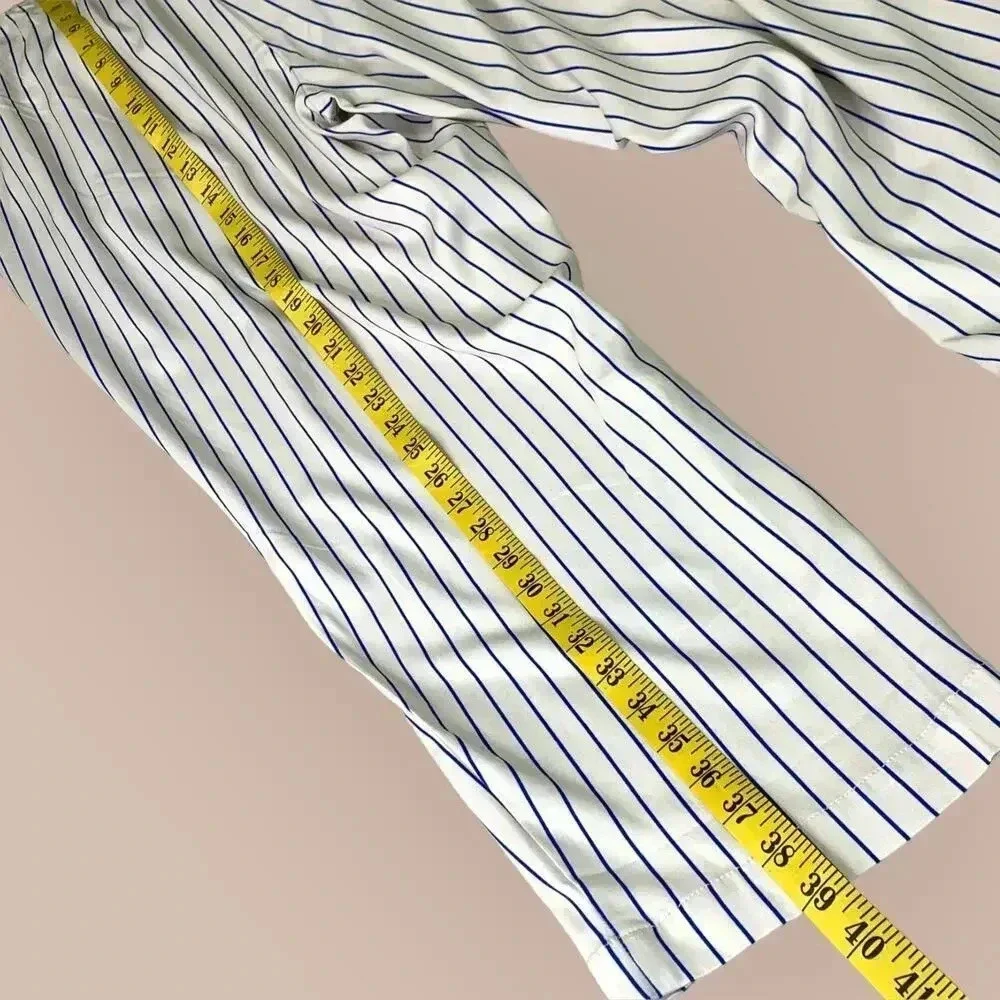 Torrid New Tapered Lightweight Lounge Pants Stretchy 2X Blue White Stripes - Picture 12 of 16